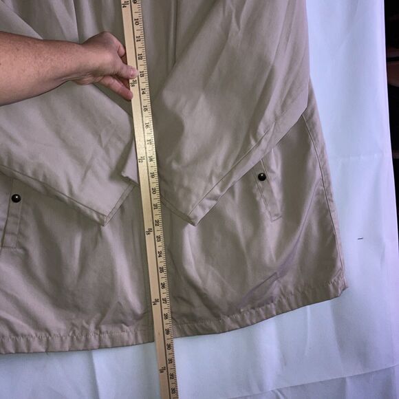 London Fog Womens Khaki All Weather Jacket Zip Out Lining Size 16 R Casual Walk - Picture 3 of 12
